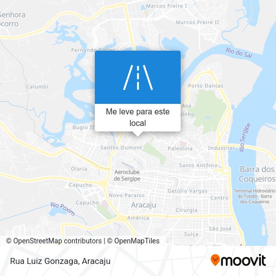 Rua Luiz Gonzaga mapa