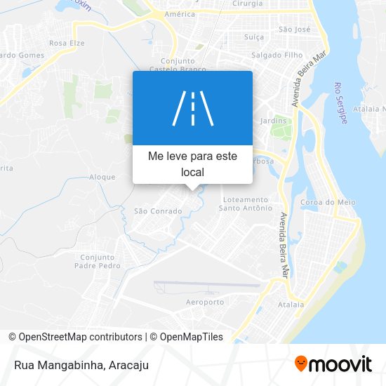 Rua Mangabinha mapa
