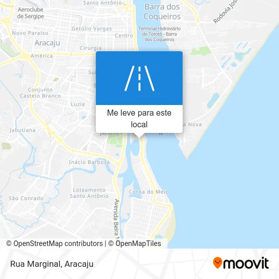 Rua Marginal mapa