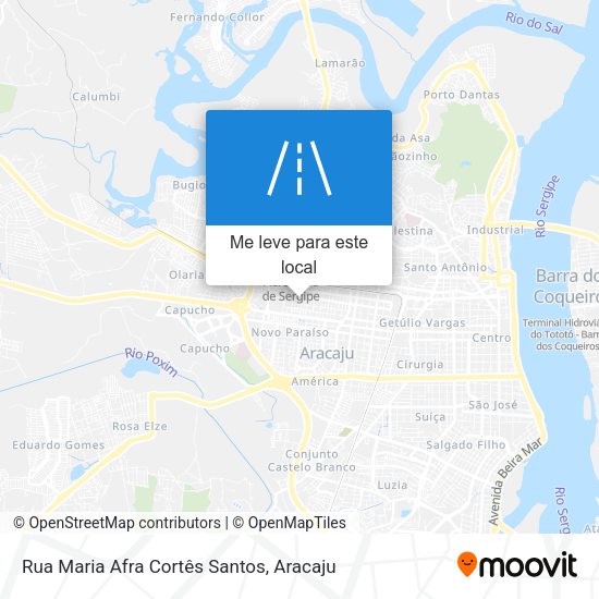 Rua Maria Afra Cortês Santos mapa