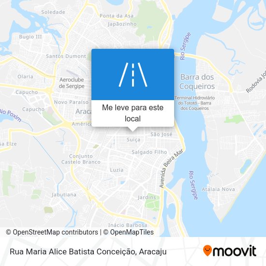 Rua Maria Alice Batista Conceição mapa