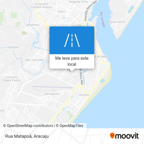 Rua Matapoã mapa