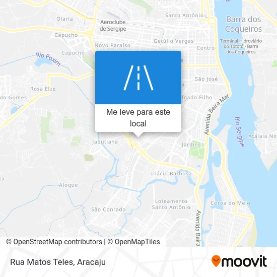 Rua Matos Teles mapa