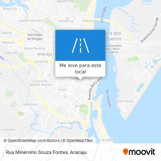 Rua Minervino Souza Fontes mapa