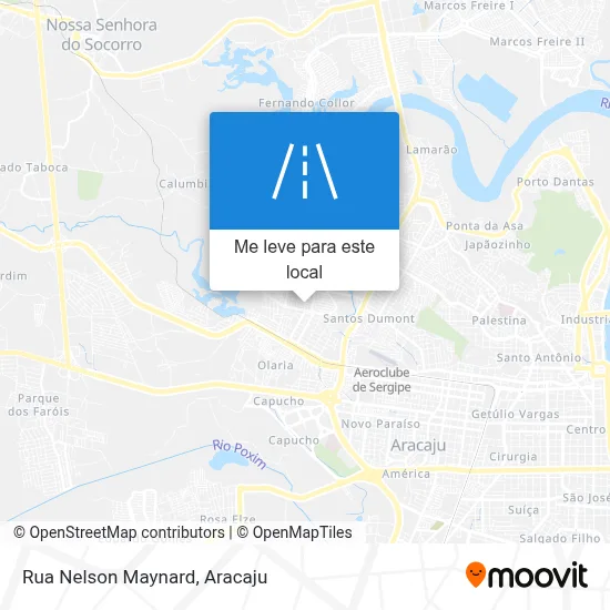 Rua Nelson Maynard mapa