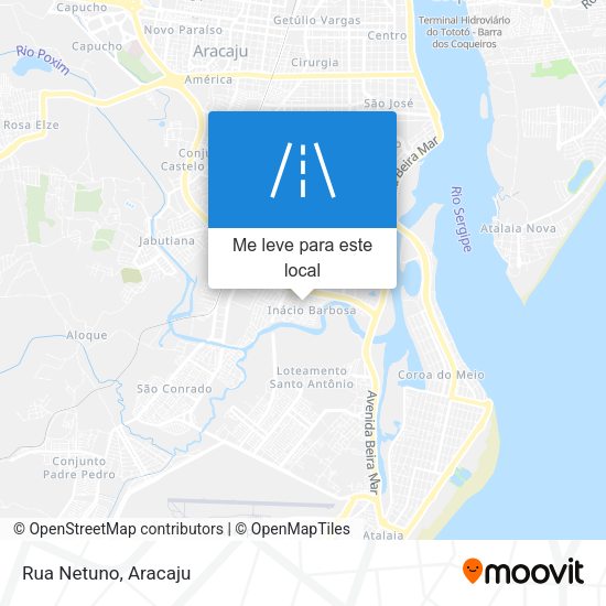 Rua Netuno mapa