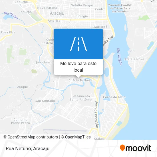 Rua Netuno mapa