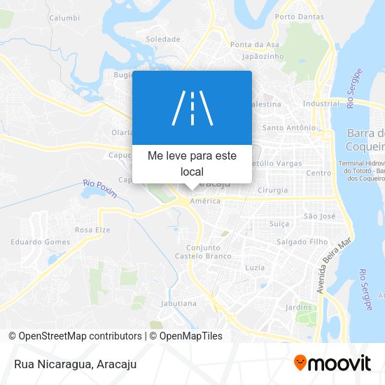 Rua Nicaragua mapa