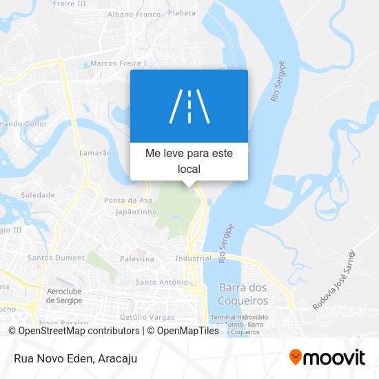 Rua Novo Eden mapa