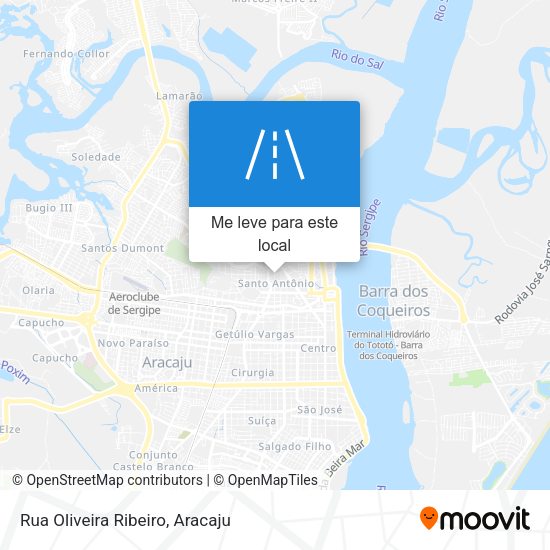 Rua Oliveira Ribeiro mapa