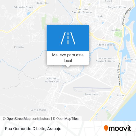 Rua Osmundo C Leite mapa