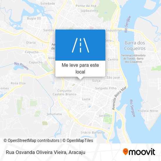 Rua Osvanda Oliveira Vieira mapa