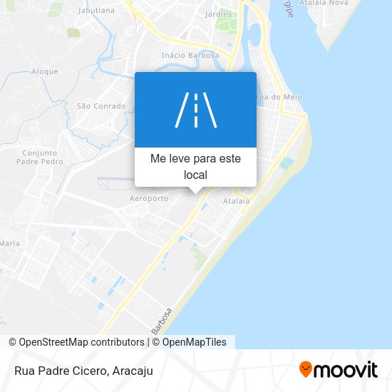 Rua Padre Cicero mapa