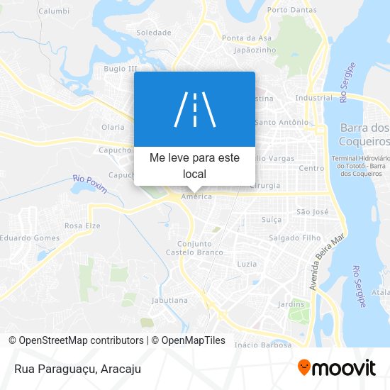 Rua Paraguaçu mapa