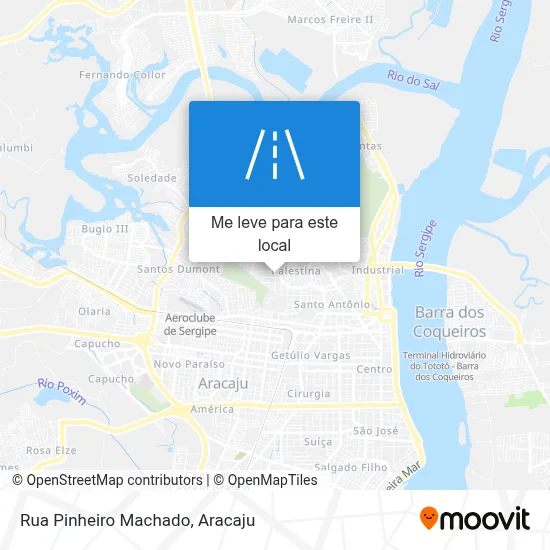 Rua Pinheiro Machado mapa