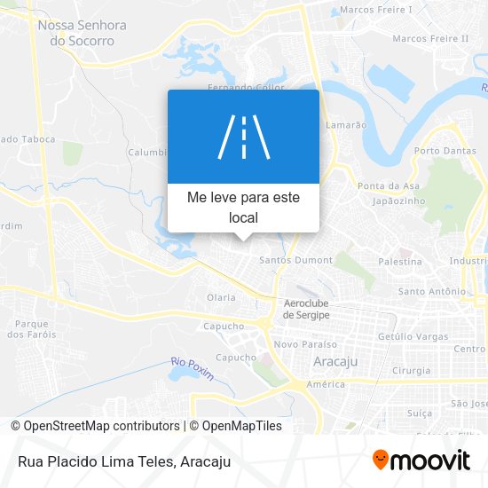 Rua Placido Lima Teles mapa