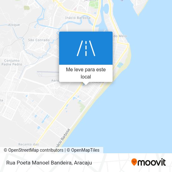 Rua Poeta Manoel Bandeira mapa