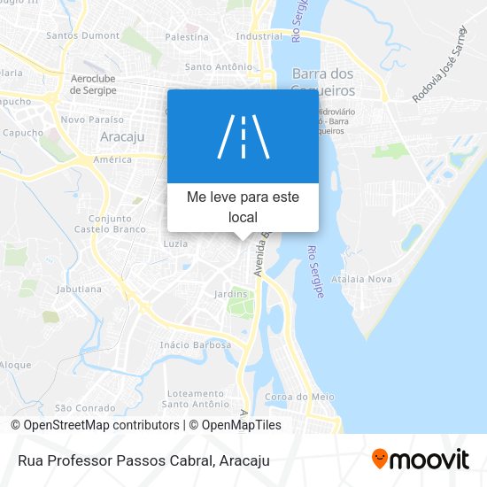 Rua Professor Passos Cabral mapa