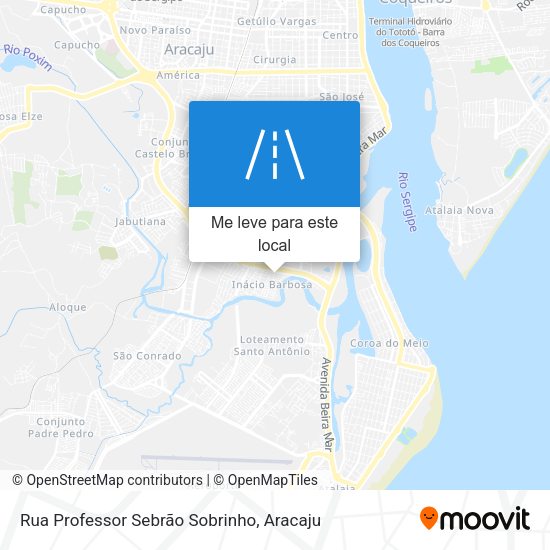 Rua Professor Sebrão Sobrinho mapa
