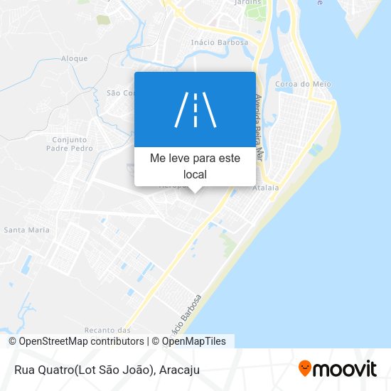 Rua Quatro(Lot São João) mapa