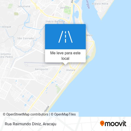 Rua Raimundo Diniz mapa