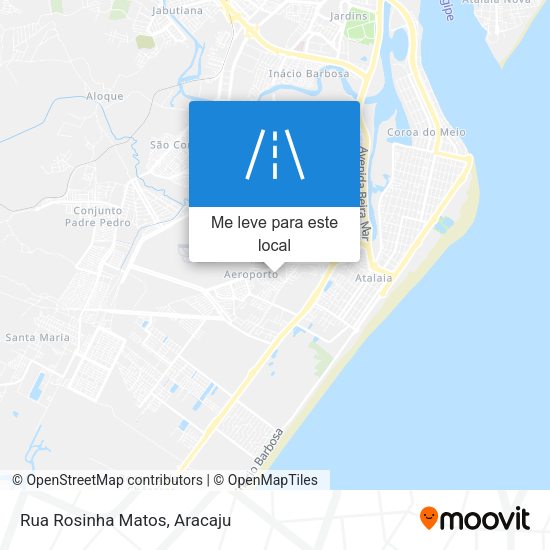 Rua Rosinha Matos mapa