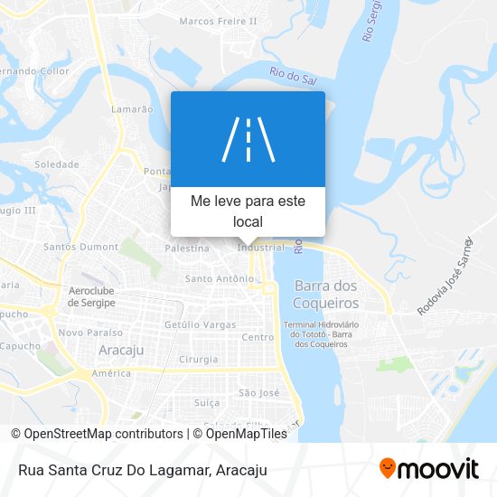 Rua Santa Cruz Do Lagamar mapa