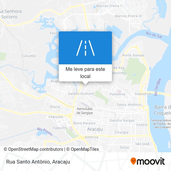 Rua Santo Antônio mapa