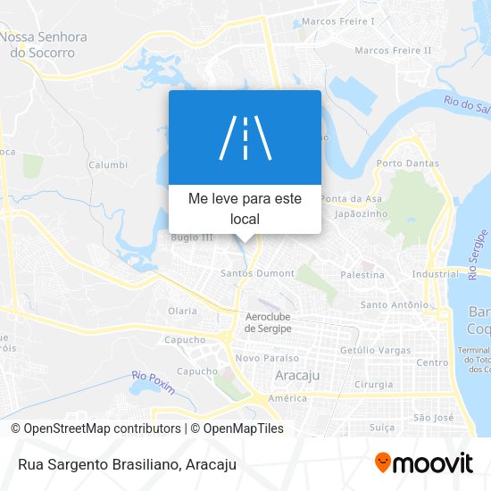 Rua Sargento Brasiliano mapa