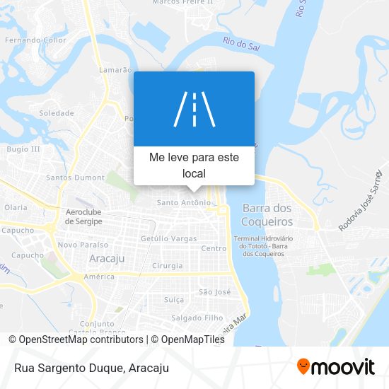 Rua Sargento Duque mapa