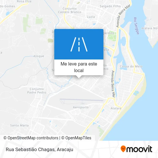 Rua Sebastião Chagas mapa