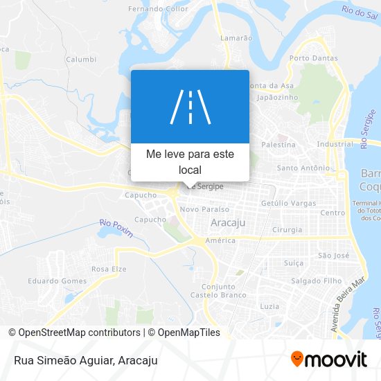 Rua Simeão Aguiar mapa
