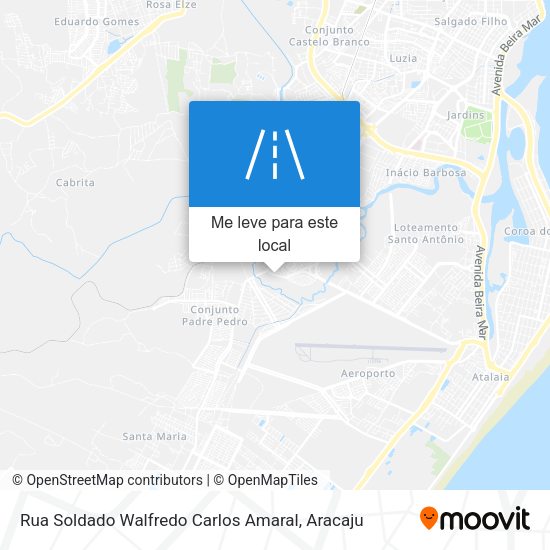 Rua Soldado Walfredo Carlos Amaral mapa