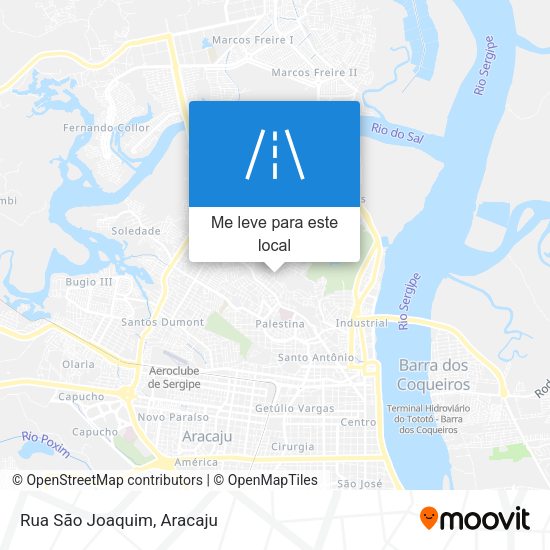 Rua São Joaquim mapa
