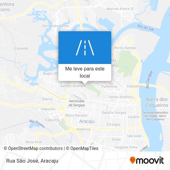 Rua São José mapa