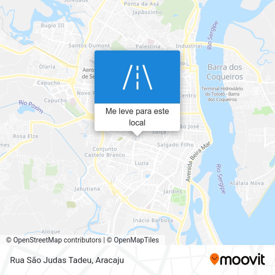 Rua São Judas Tadeu mapa