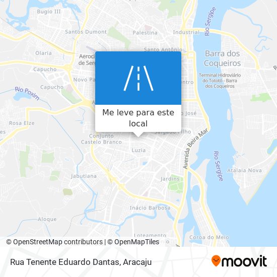 Rua Tenente Eduardo Dantas mapa