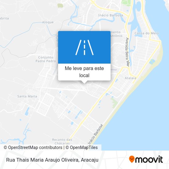 Rua Thais Maria Araujo Oliveira mapa