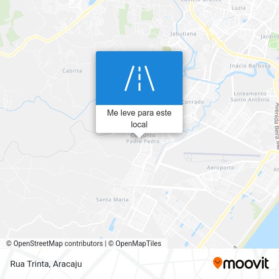Rua Trinta mapa