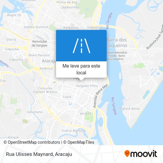Rua Ulisses Maynard mapa