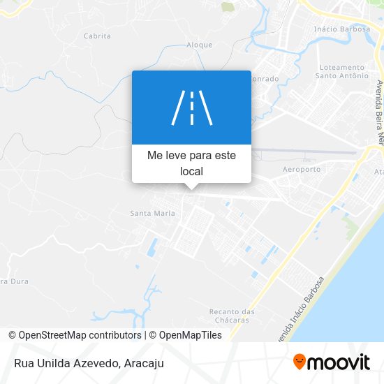 Rua Unilda Azevedo mapa