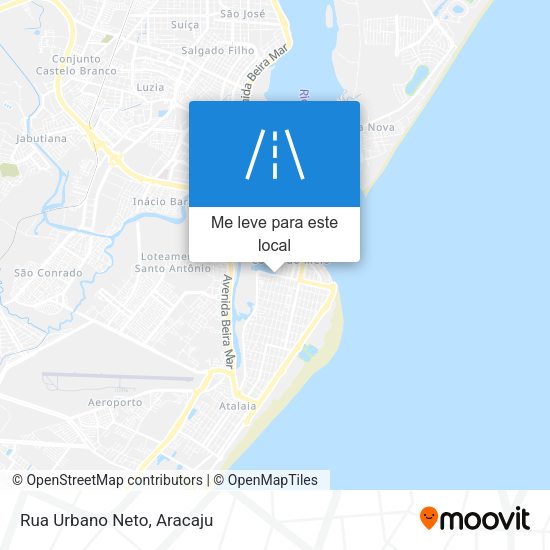 Rua Urbano Neto mapa