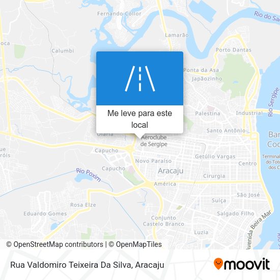 Rua Valdomiro Teixeira Da Silva mapa