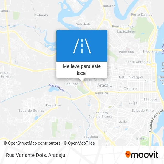 Rua Variante Dois mapa