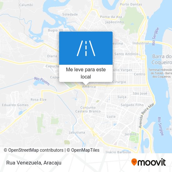 Rua Venezuela mapa