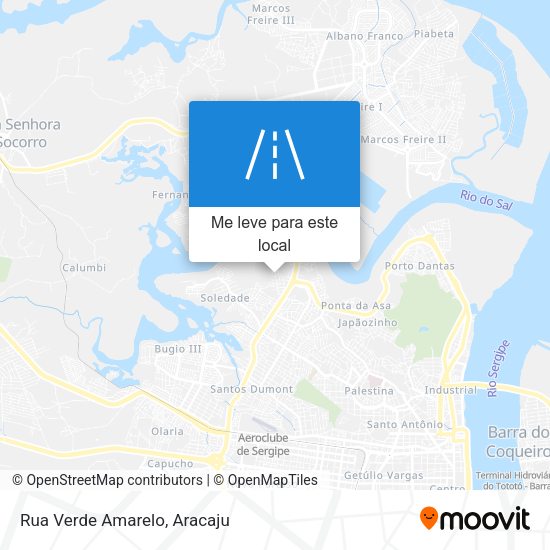 Rua Verde Amarelo mapa