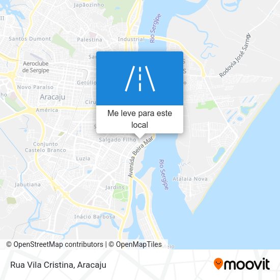 Rua Vila Cristina mapa