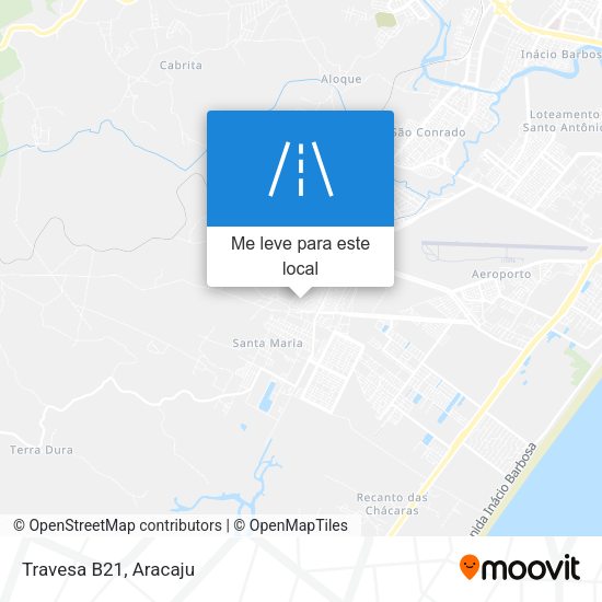 Travesa B21 mapa