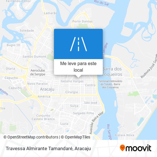 Travessa Almirante Tamandaré mapa