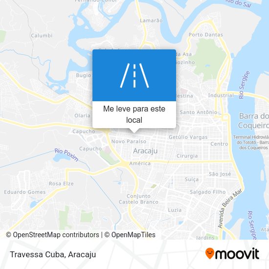 Travessa Cuba mapa